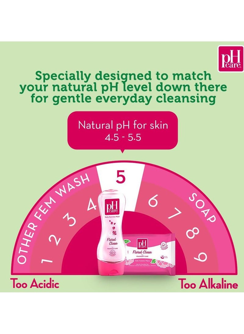 Ph Care Daily Feminine Wash Floral Clean 150 ml - Image 3
